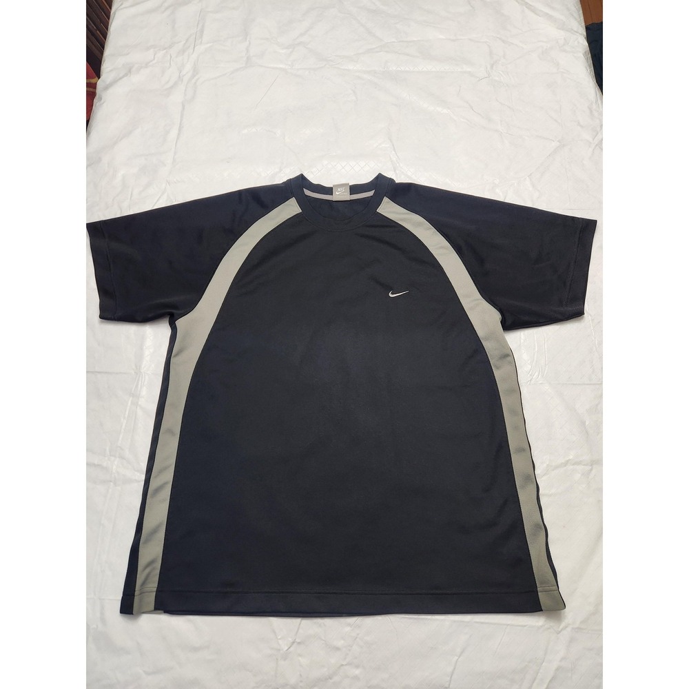 Nike Power Shirt Mens 2XL Black Gray Raglan Short Sleeve Athletic 218344-011